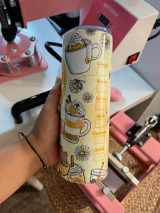 Pooh bear cafecito & chisme tumble