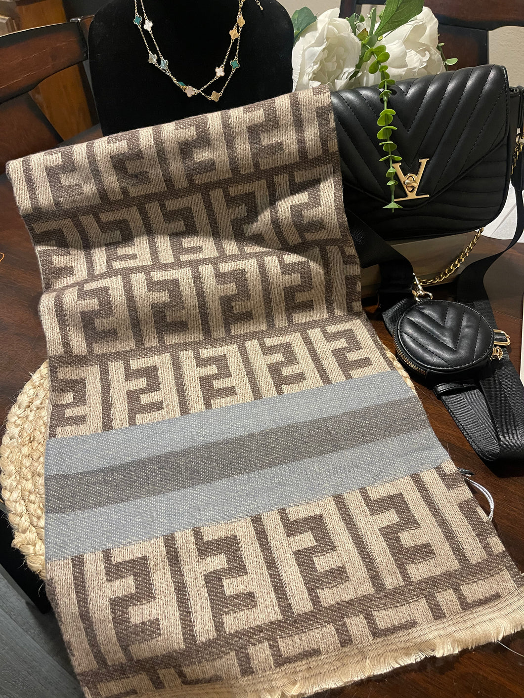 Light blue FF Inspo scarf