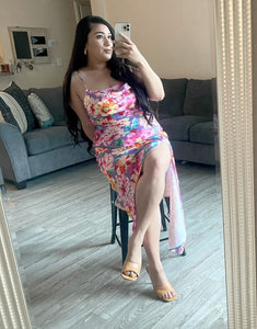 Purple flower dress