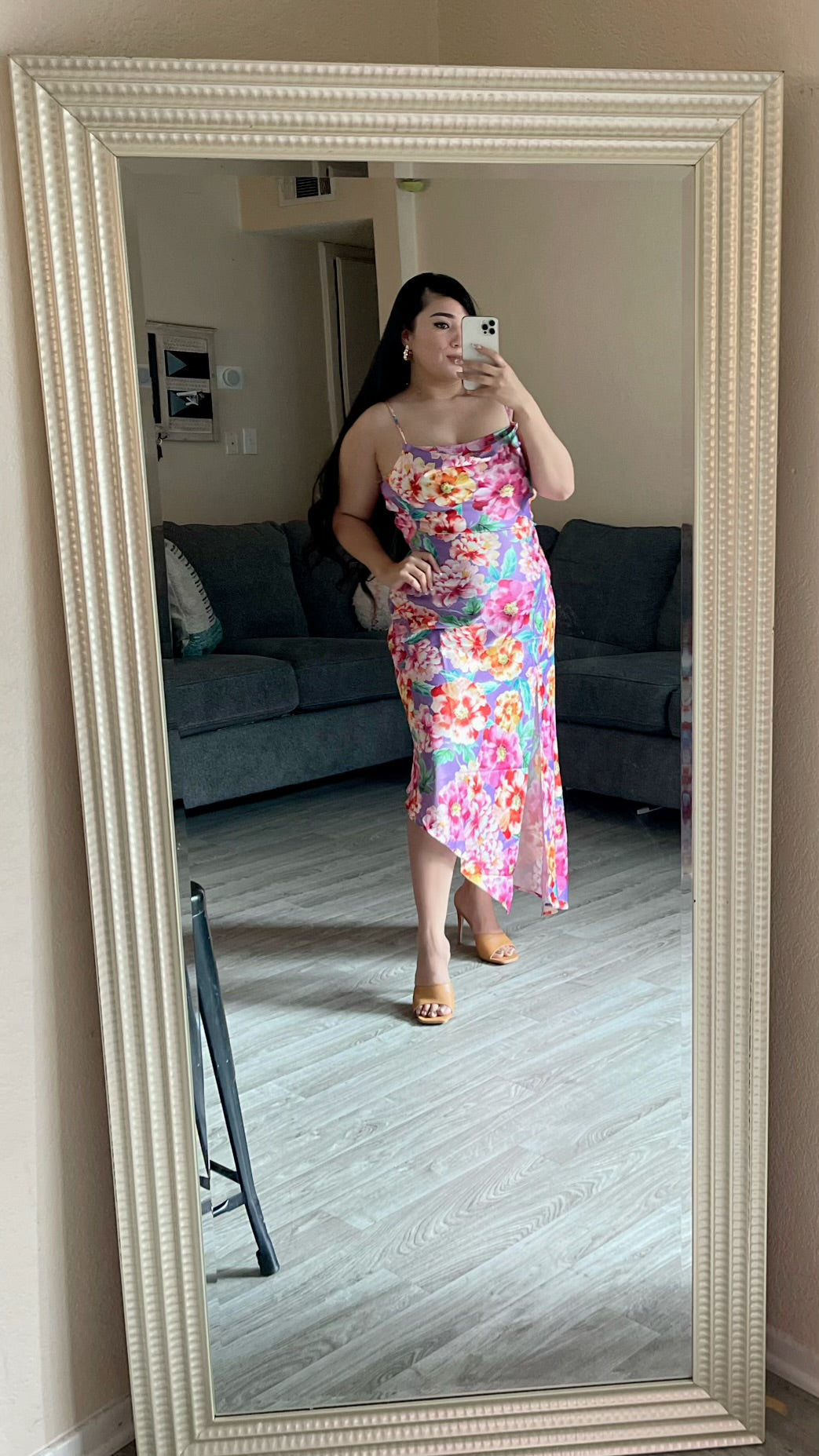 Purple flower dress