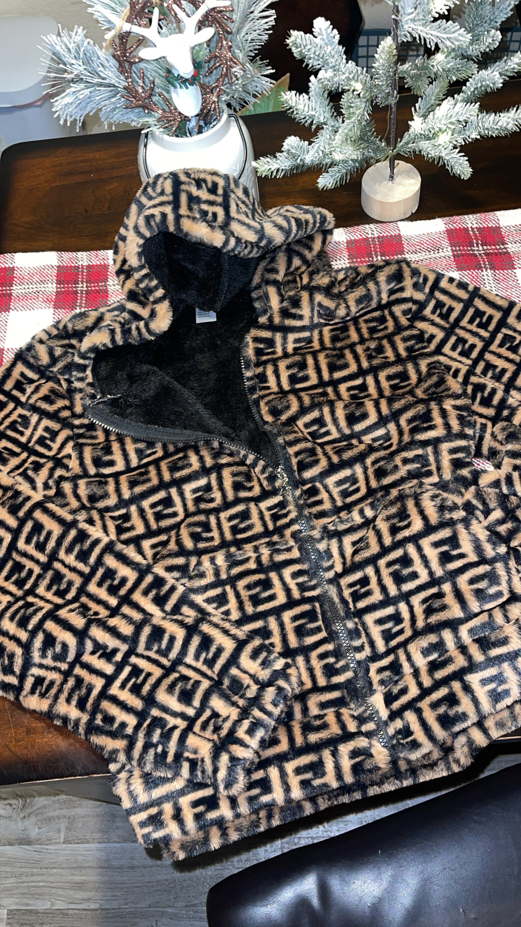 Fuzzy FF inspo hoodie