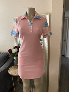 Pink polo dress