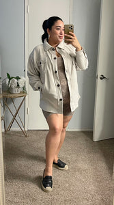 Paisley oversized shacket