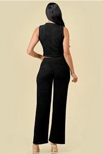 Black crinkle set