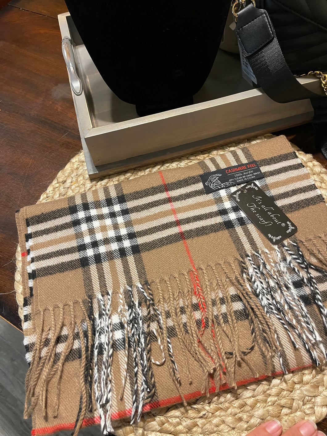 Plaid inspo scarf