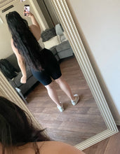 Load image into Gallery viewer, Blk ribbed biker shorts

