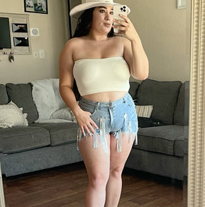 Ivory tube top