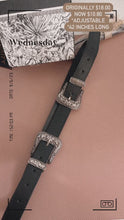 Cargar y reproducir el video en el visor de la galería, Double buckle western belt
