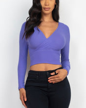Cargar imagen en el visor de la galería, Wrap long sleeve top
