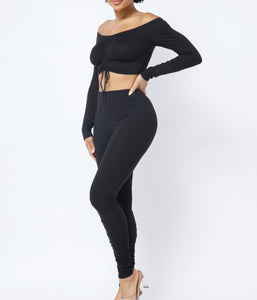 Black scrunch set