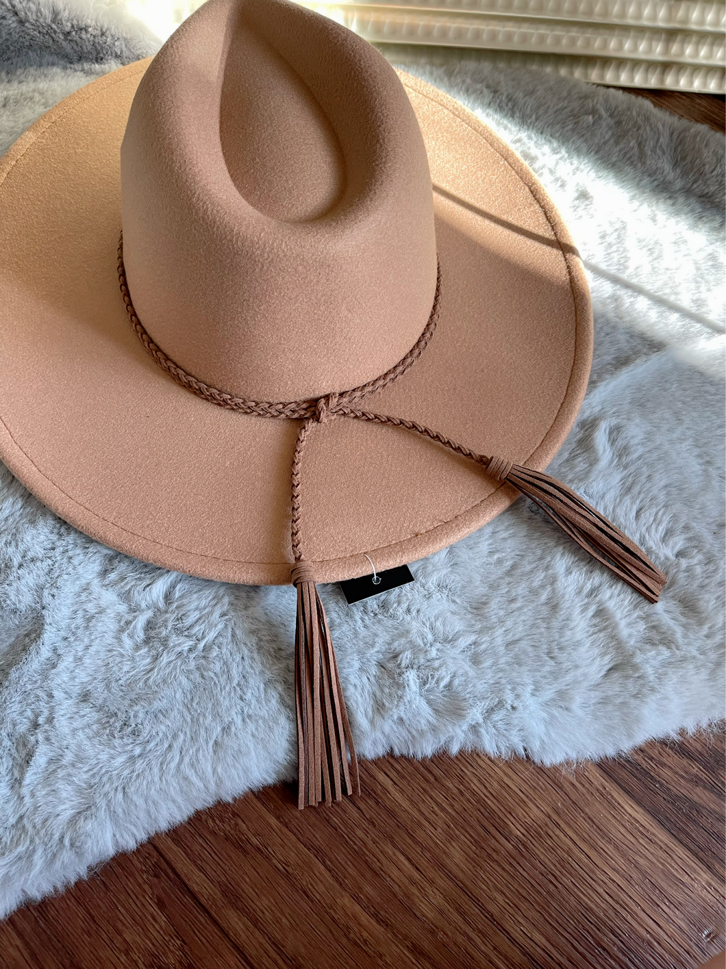 Braided tassel fedora