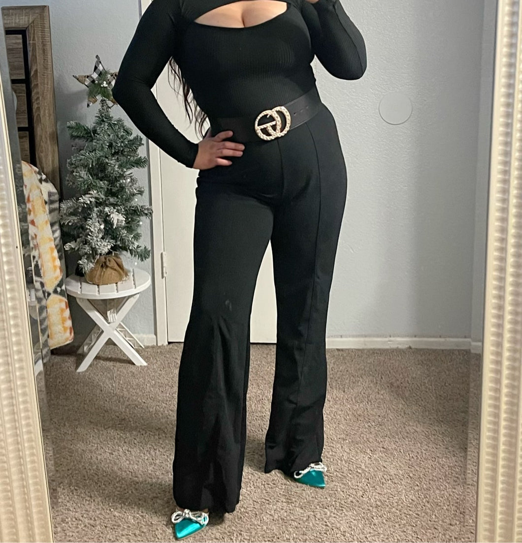 Alba Black flare pants