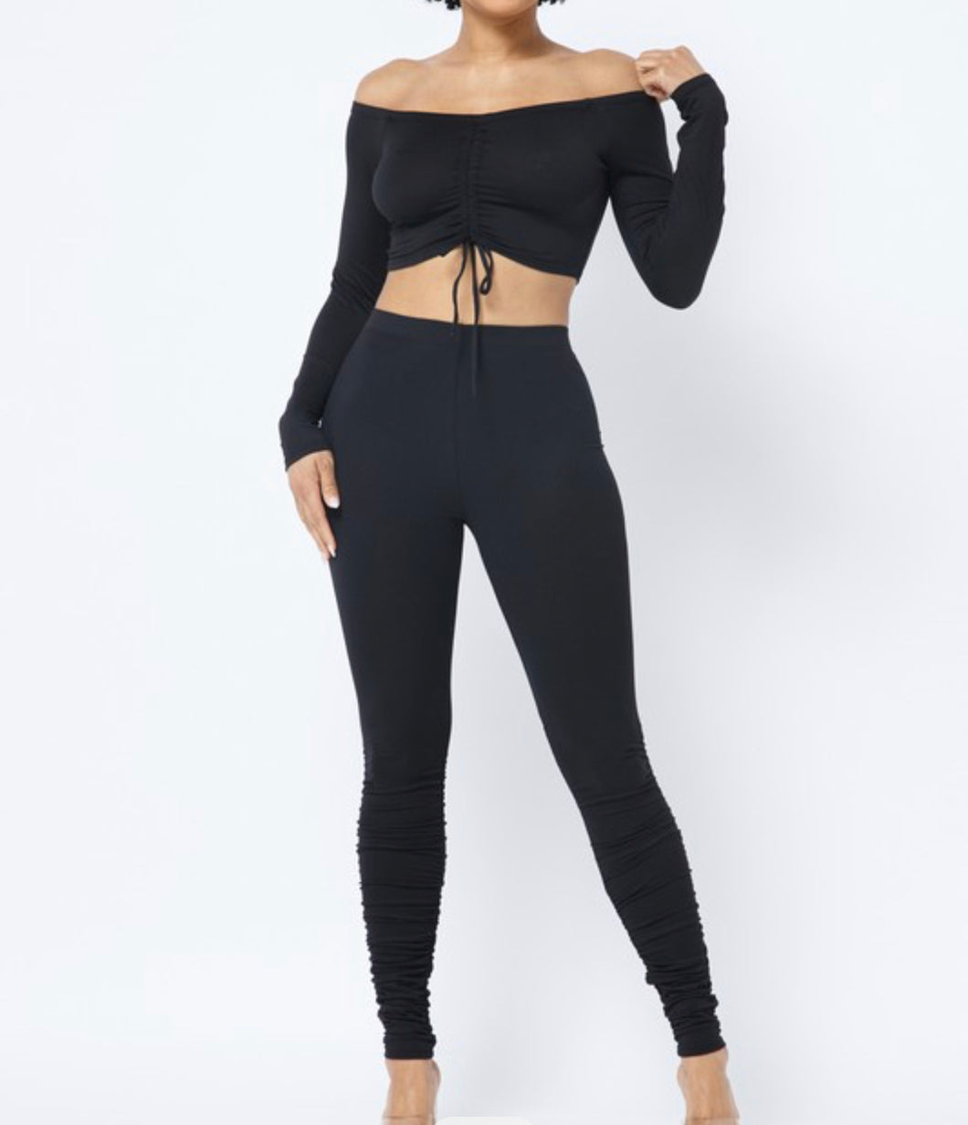 Black scrunch set