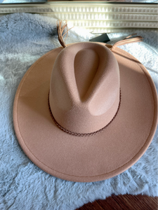 Braided tassel fedora