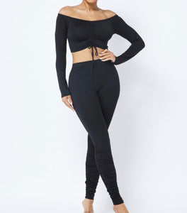 Black scrunch set