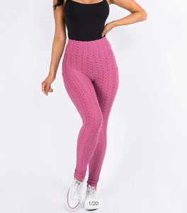Scrunched high waisted leggings
