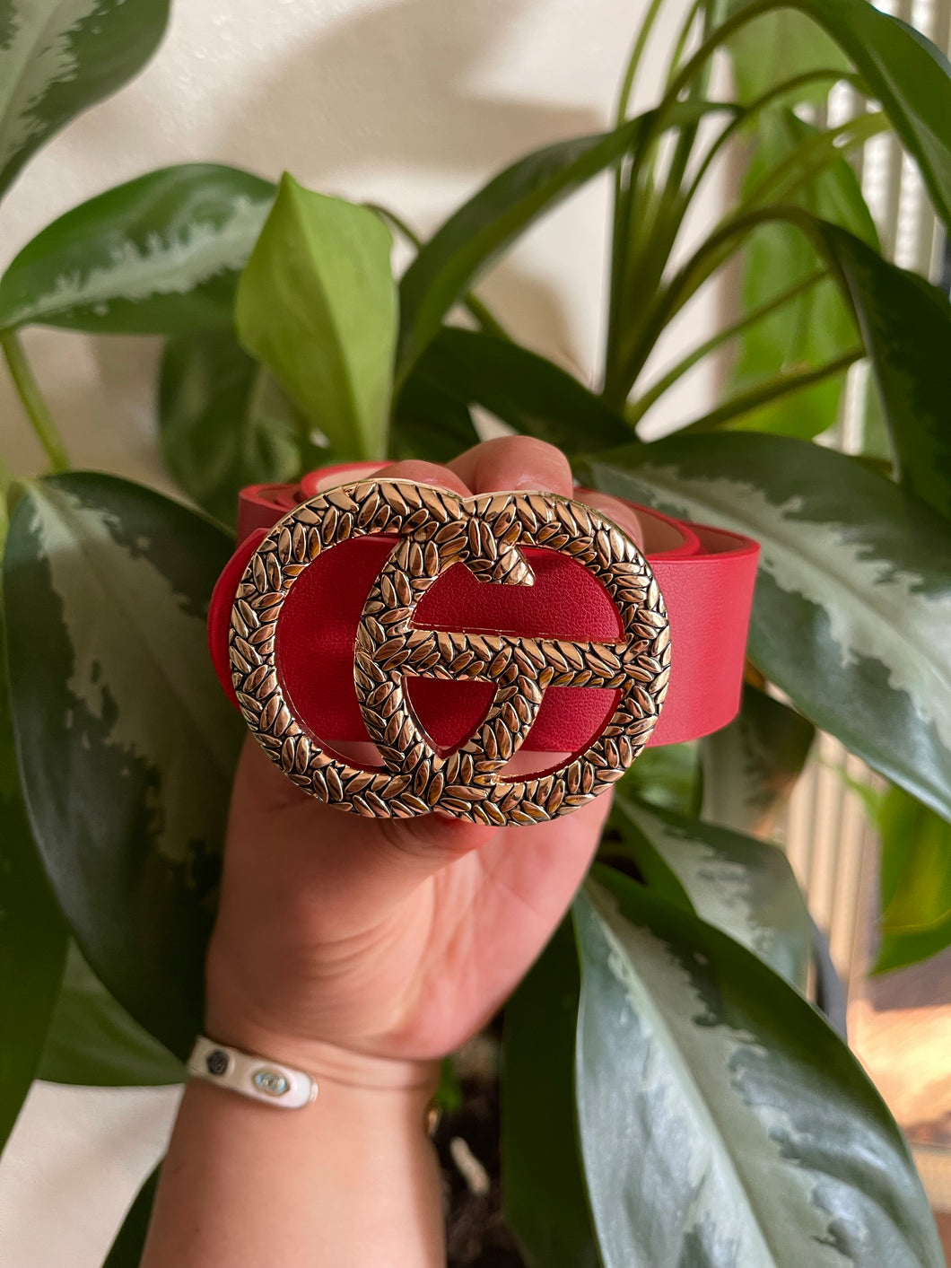 Red Textured CG belt