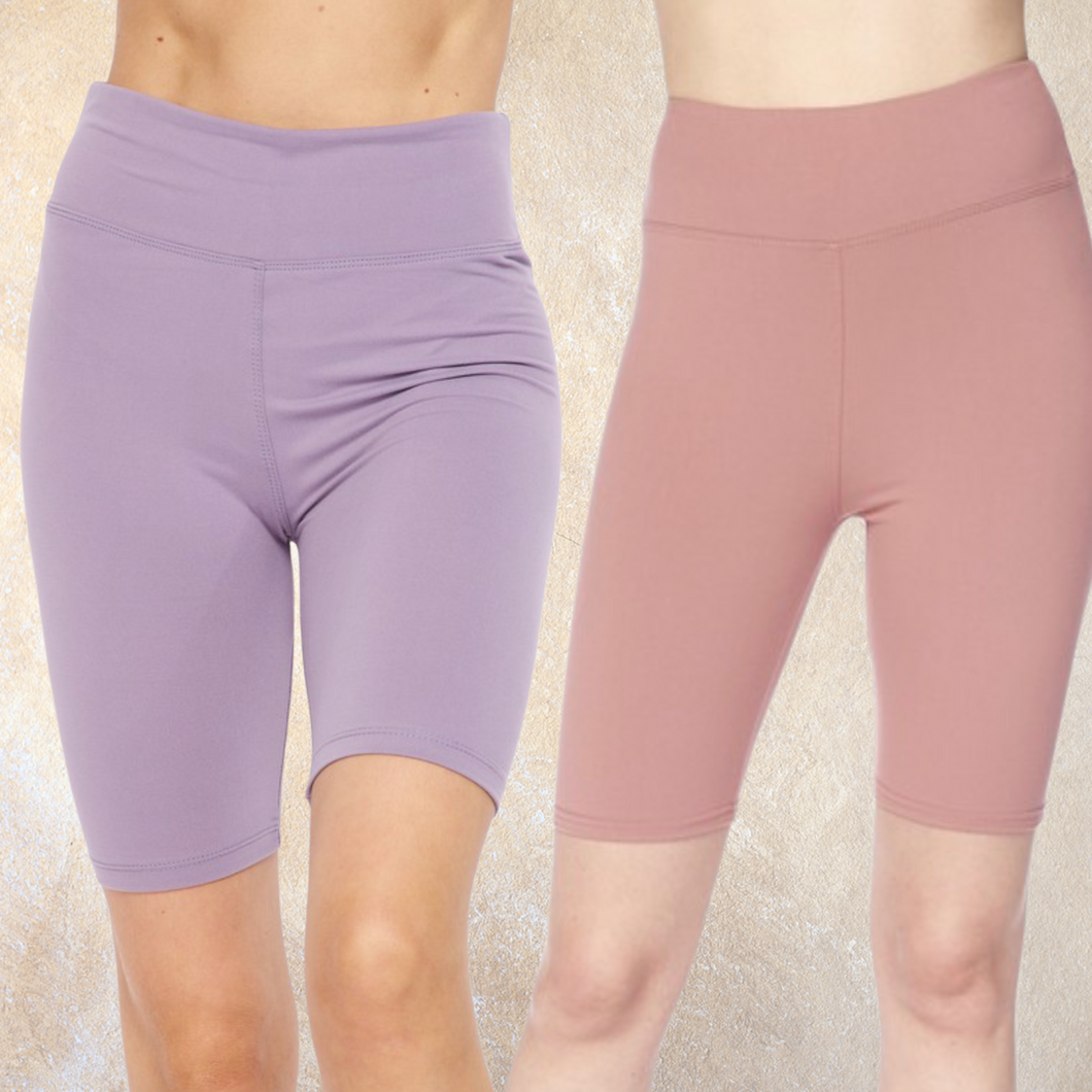 Plain biker shorts
