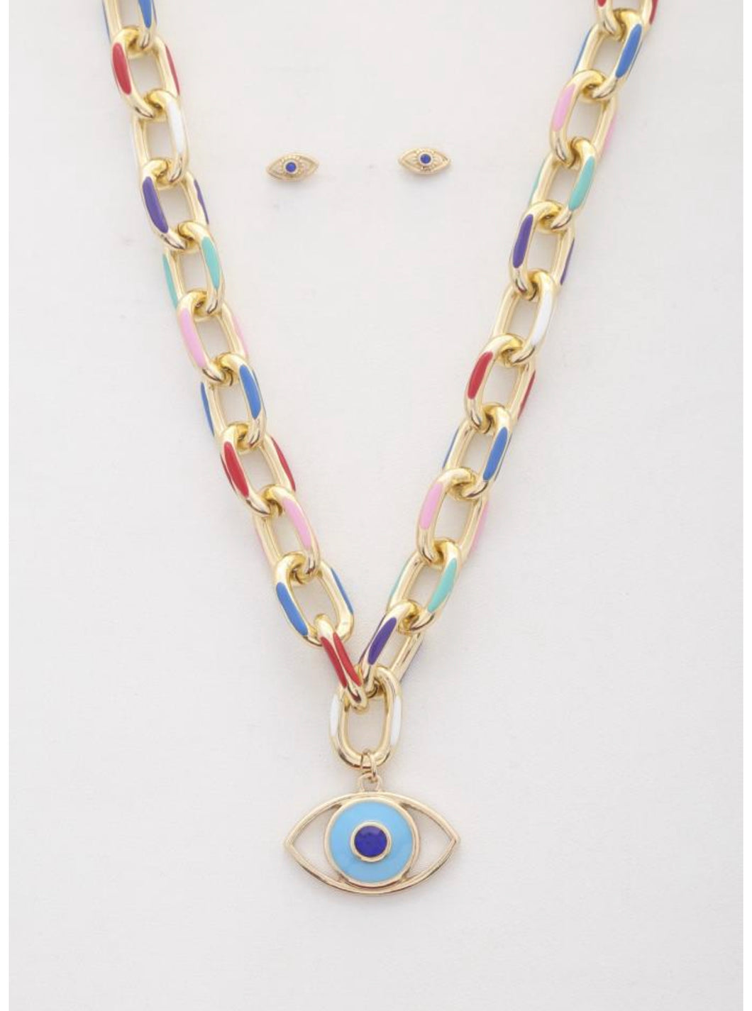 Colorful evil eye set