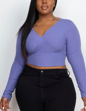 Cargar imagen en el visor de la galería, Wrap long sleeve top
