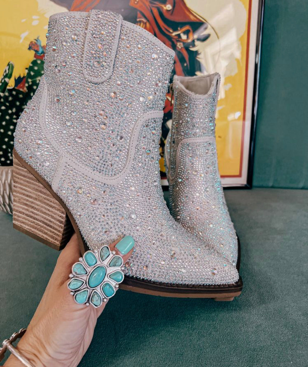 Sparkly booties