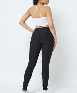Scrunched high waisted leggings