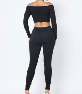 Black scrunch set